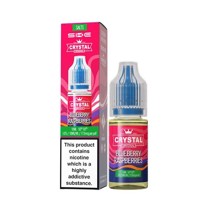 Blueberry Raspberries Nicotine Salt E-liquid by Crystal Original 10mg